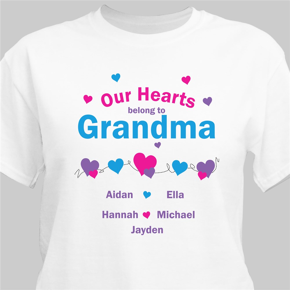 Our Hearts Personalized T-Shirt | Personalized Shirts For Her