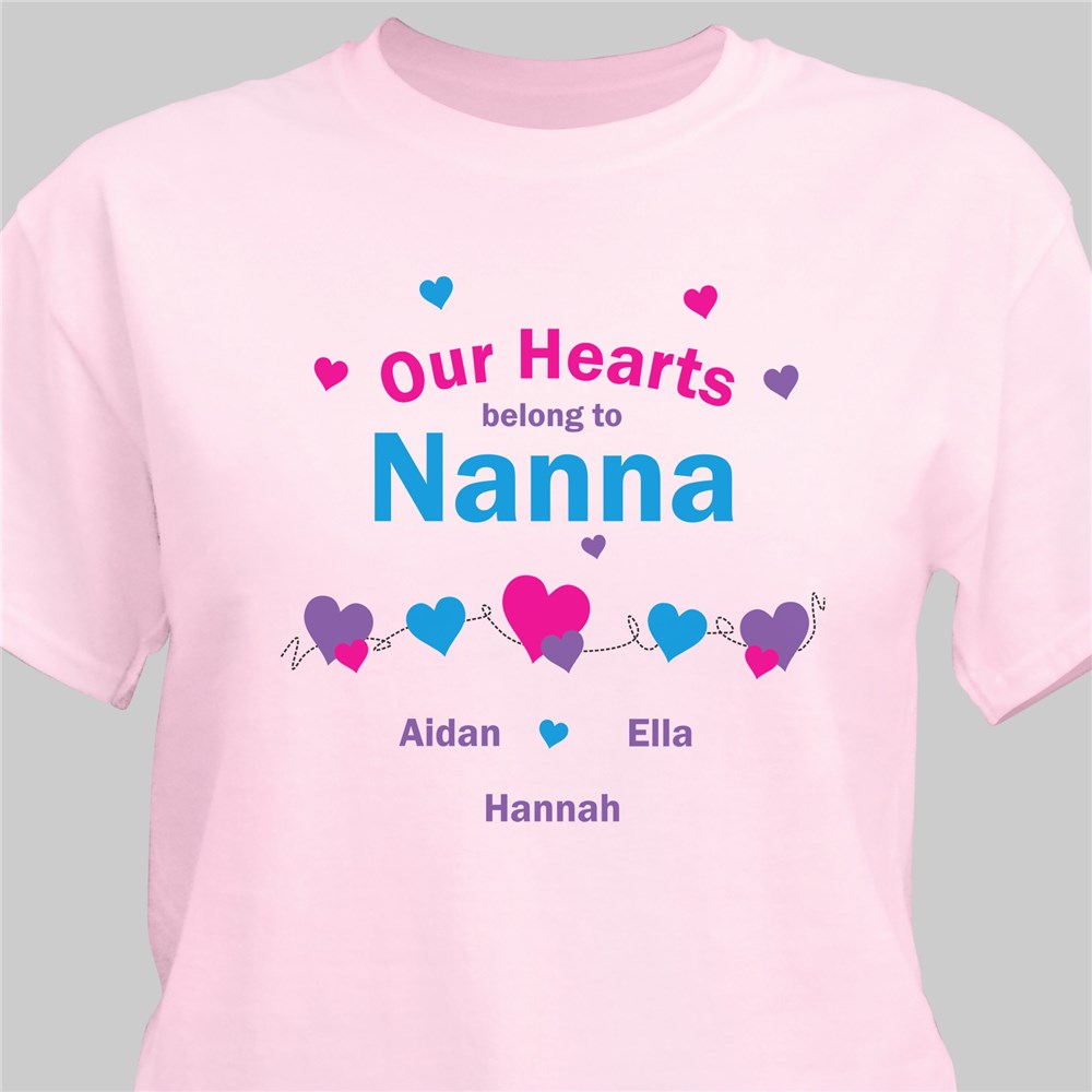 Our Hearts Personalized T-Shirt | Personalized Shirts For Her
