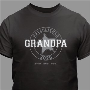 Personalized Established Star T-Shirt