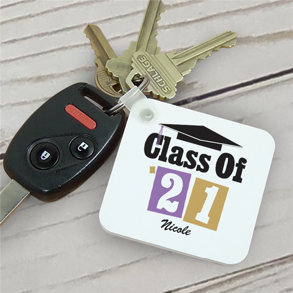 Personalized Graduation Keychain Class of Key Chain
