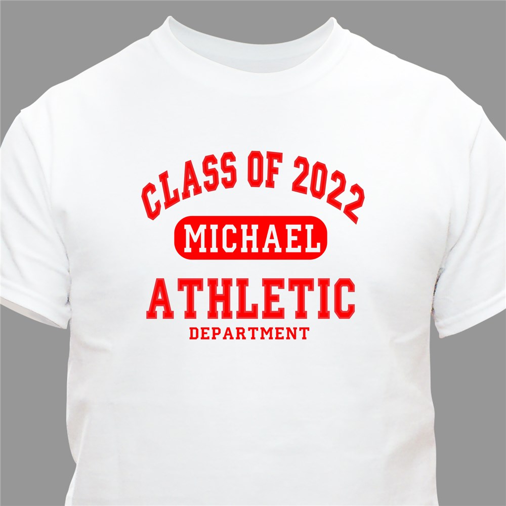 Class of ... Athletic Graduation Personalized T-Shirt | Personalized T-shirts