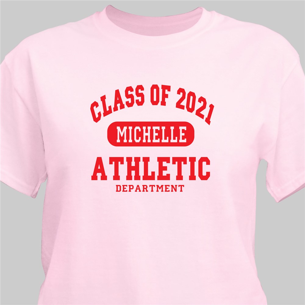 Class of ... Athletic Graduation Personalized T-Shirt | Personalized T-shirts