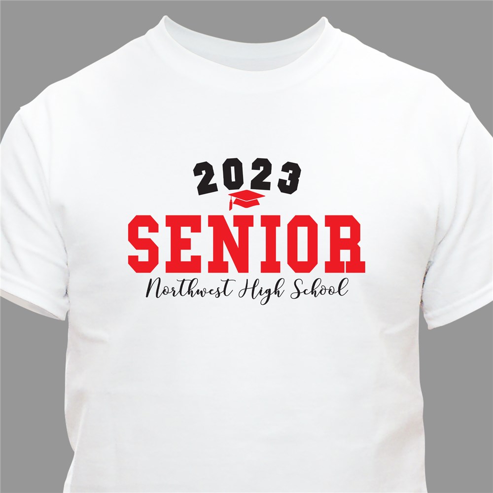 Personalized Senior T-Shirt with Graduation Year