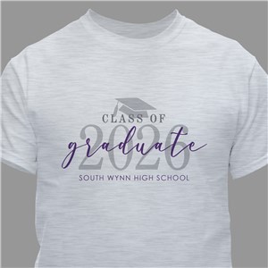 Personalized Class of Graduate T-Shirt