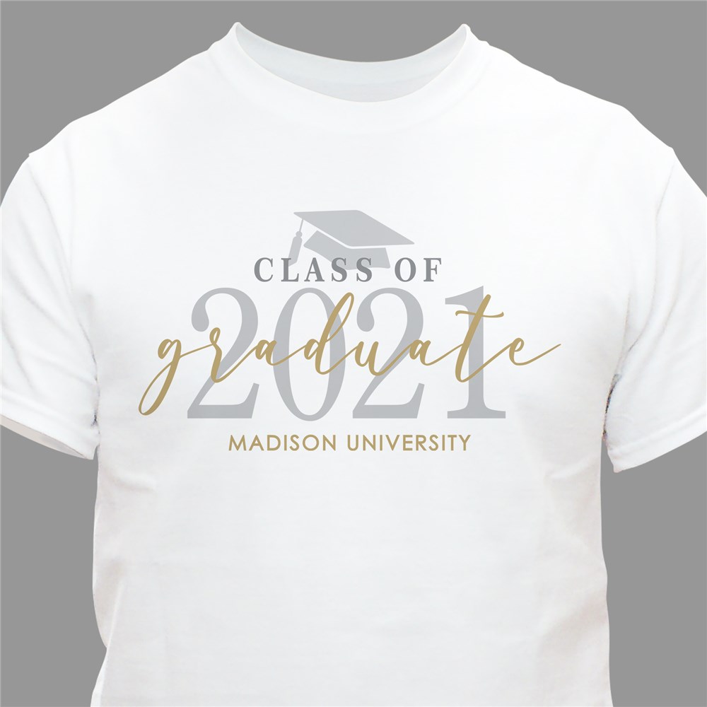 Personalized Graduate T-Shirt with Graduation Year