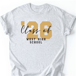 Personalized Class of Grad T-Shirt