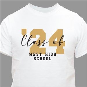 Personalized Class of Grad T-Shirt