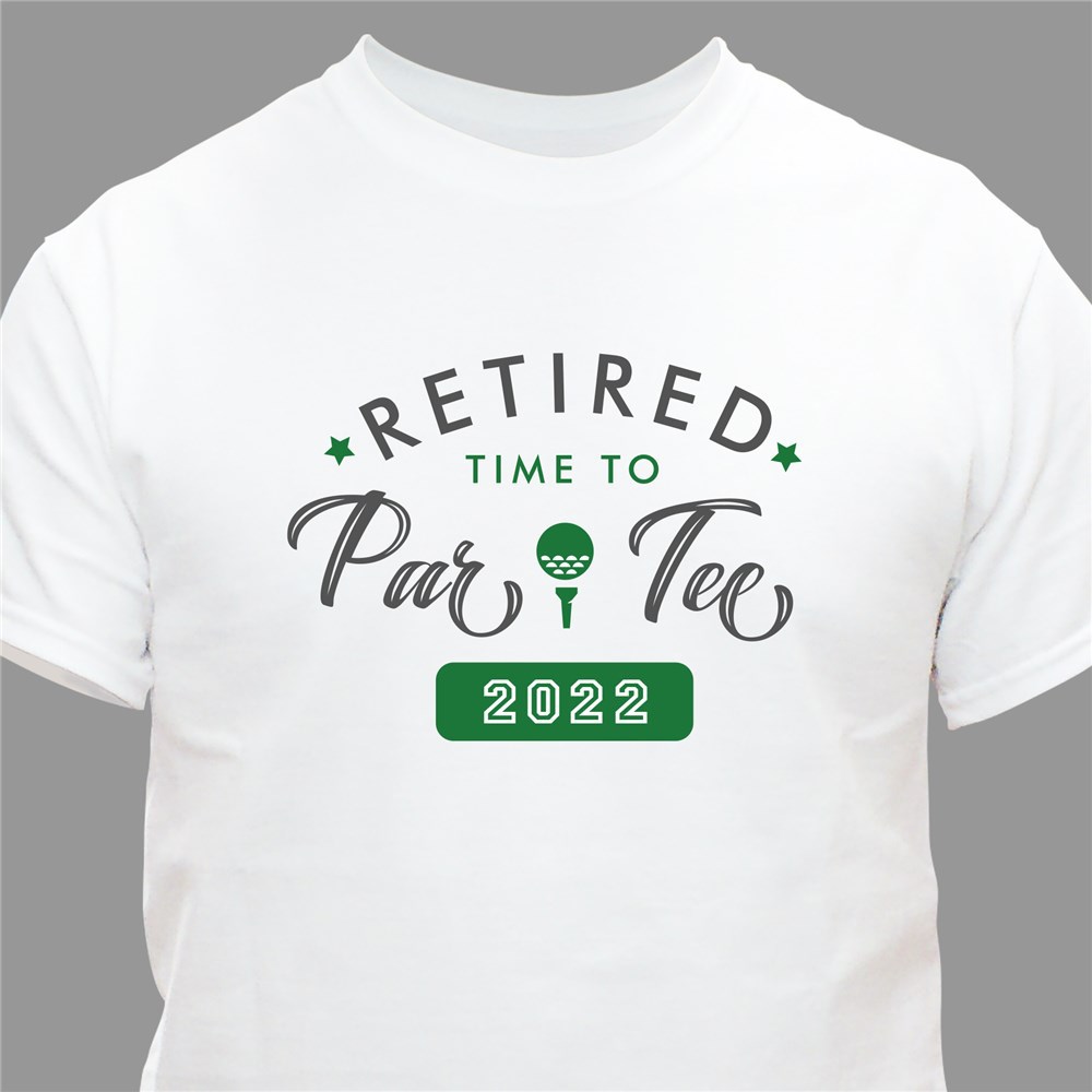 Personalized Retired Time to Par-Tee T-Shirt