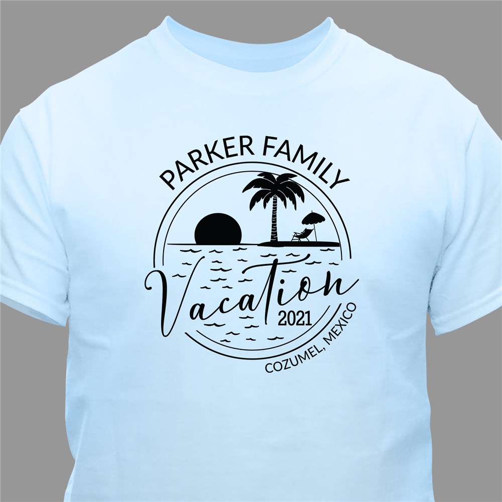 Personalized Family Beach Vacation T-Shirt