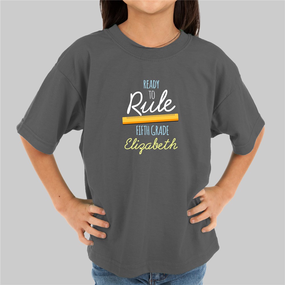 Personalized Ready to Rule Youth Back to school T-Shirt