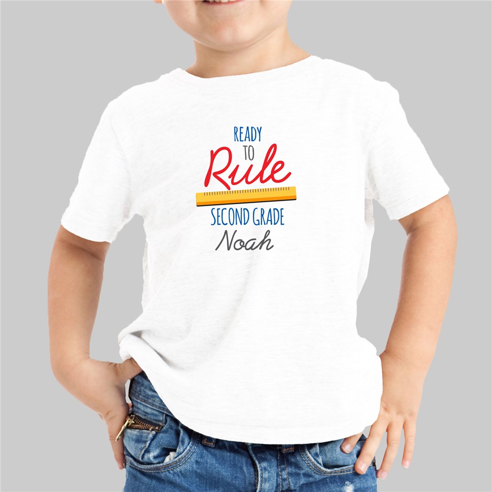 Personalized Ready to Rule Youth Back to school T-Shirt