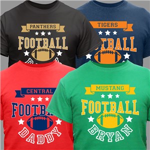 Personalized Football Family T-Shirt