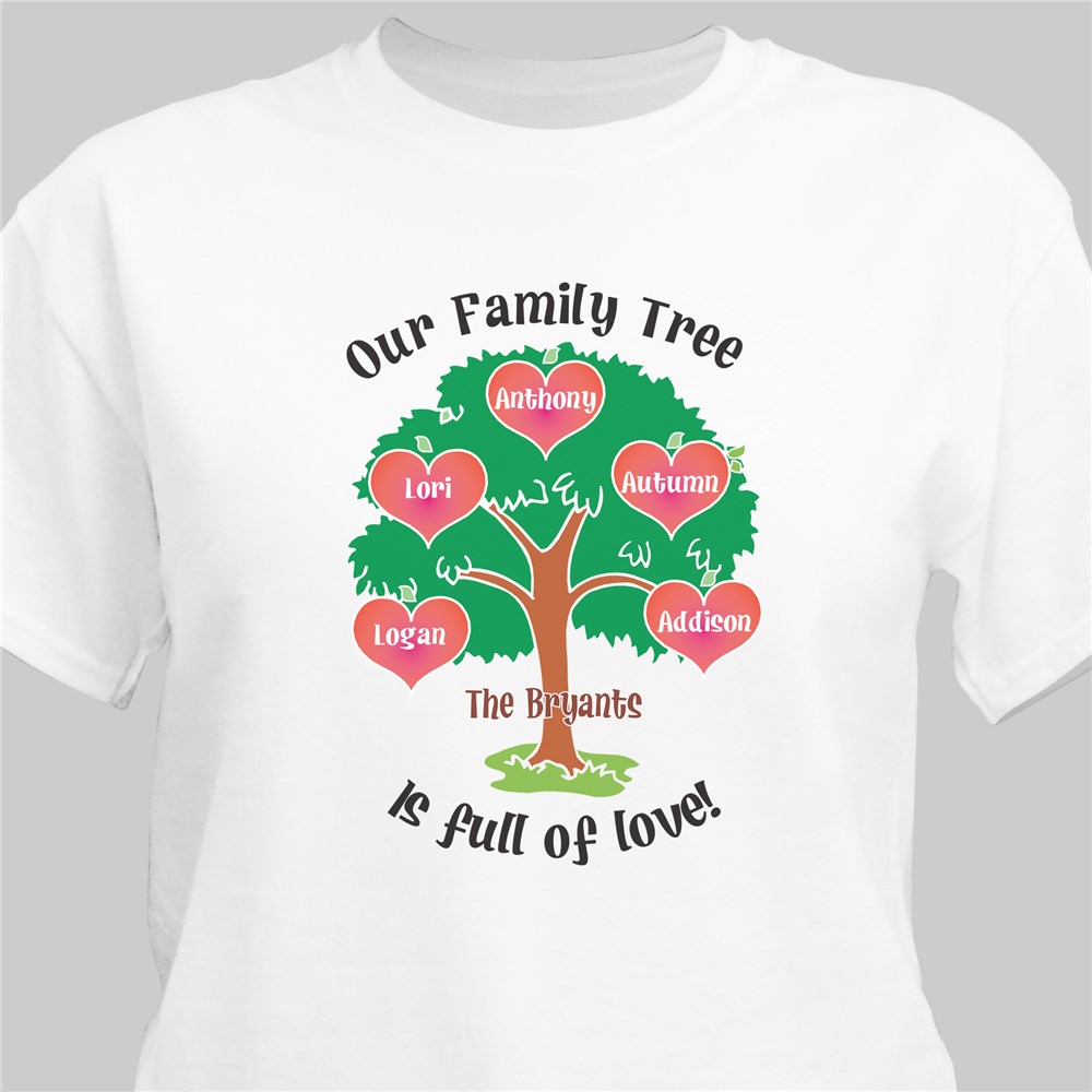 Our Family Tree Personalized T-Shirt | GiftsForYouNow