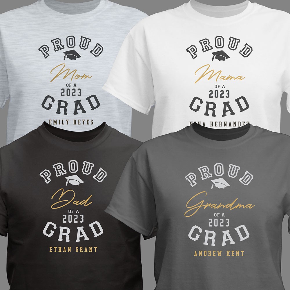 Personalized Proud Family of Grad T-Shirt