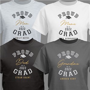 Personalized Proud Family of Grad T-Shirt 319219X