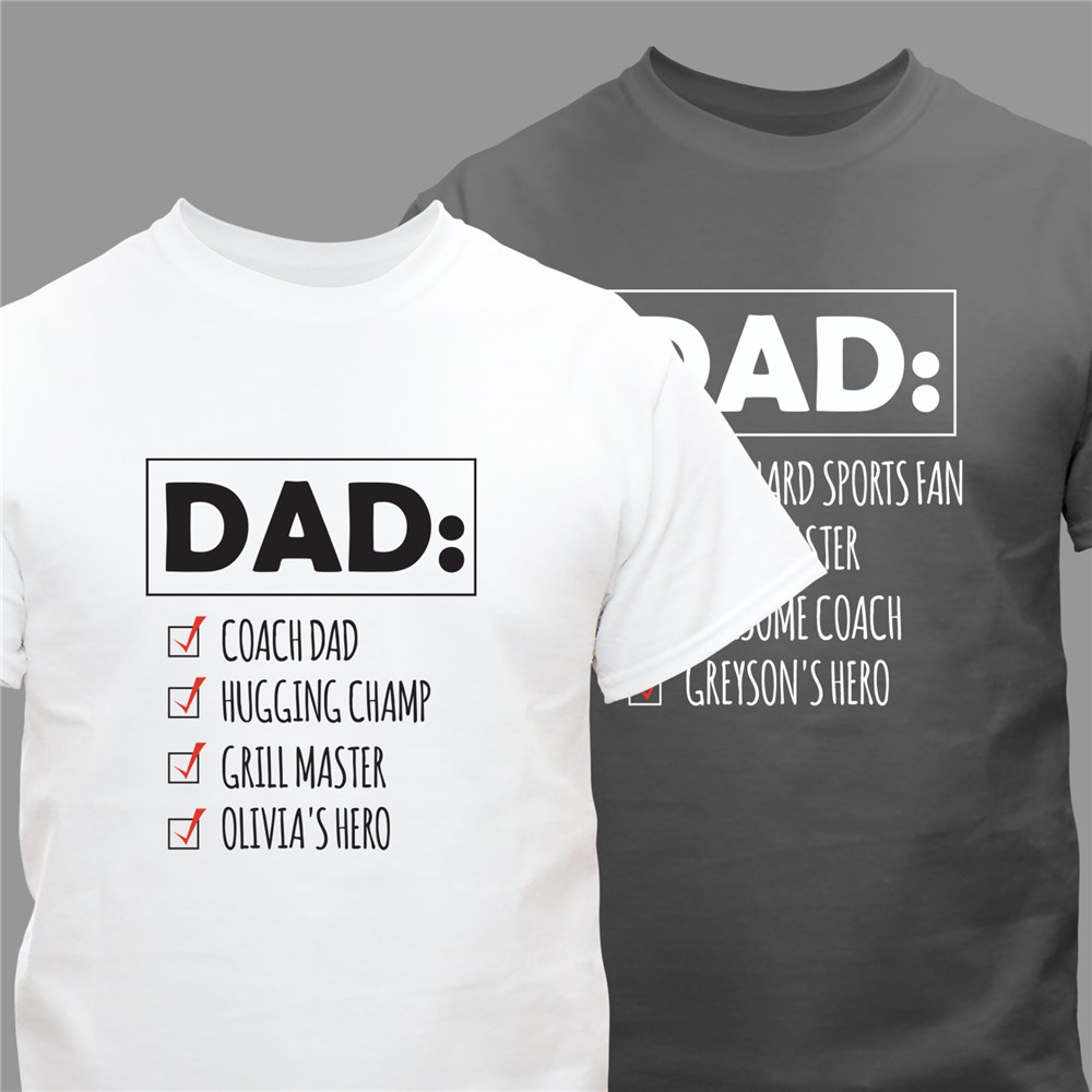 Personalized Things About Dad T-Shirt