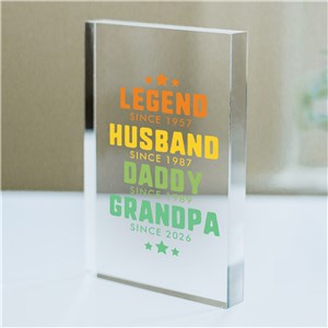 Personalized Legend Husband Dad Grandpa Acrylic Keepsake