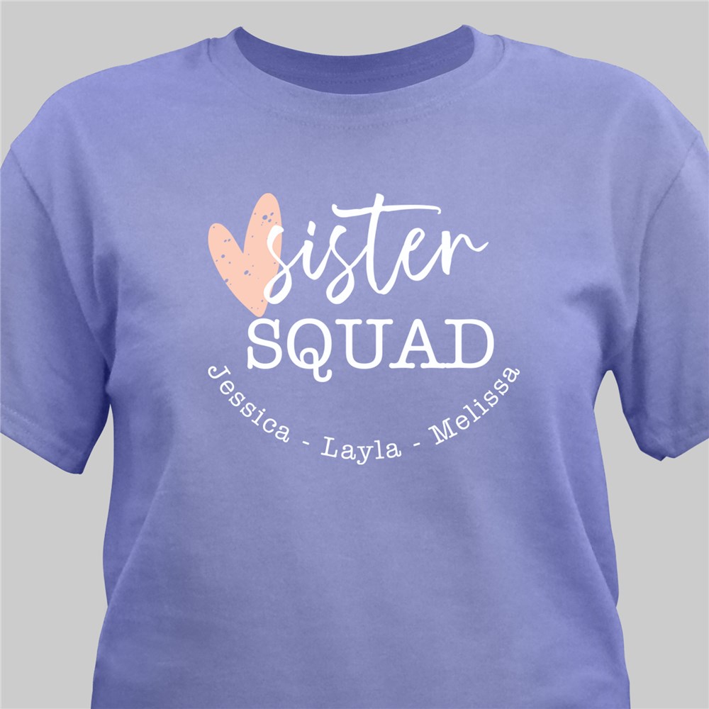 Personalized Sister Squad T-Shirt 319925X