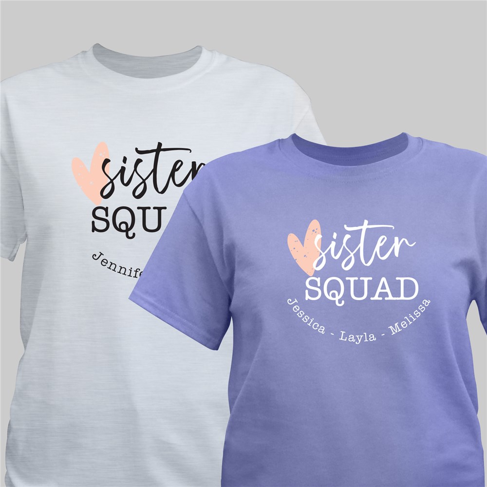 Personalized Sister Squad T-Shirt 