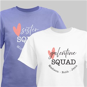 Personalized Sister Squad T-Shirt 