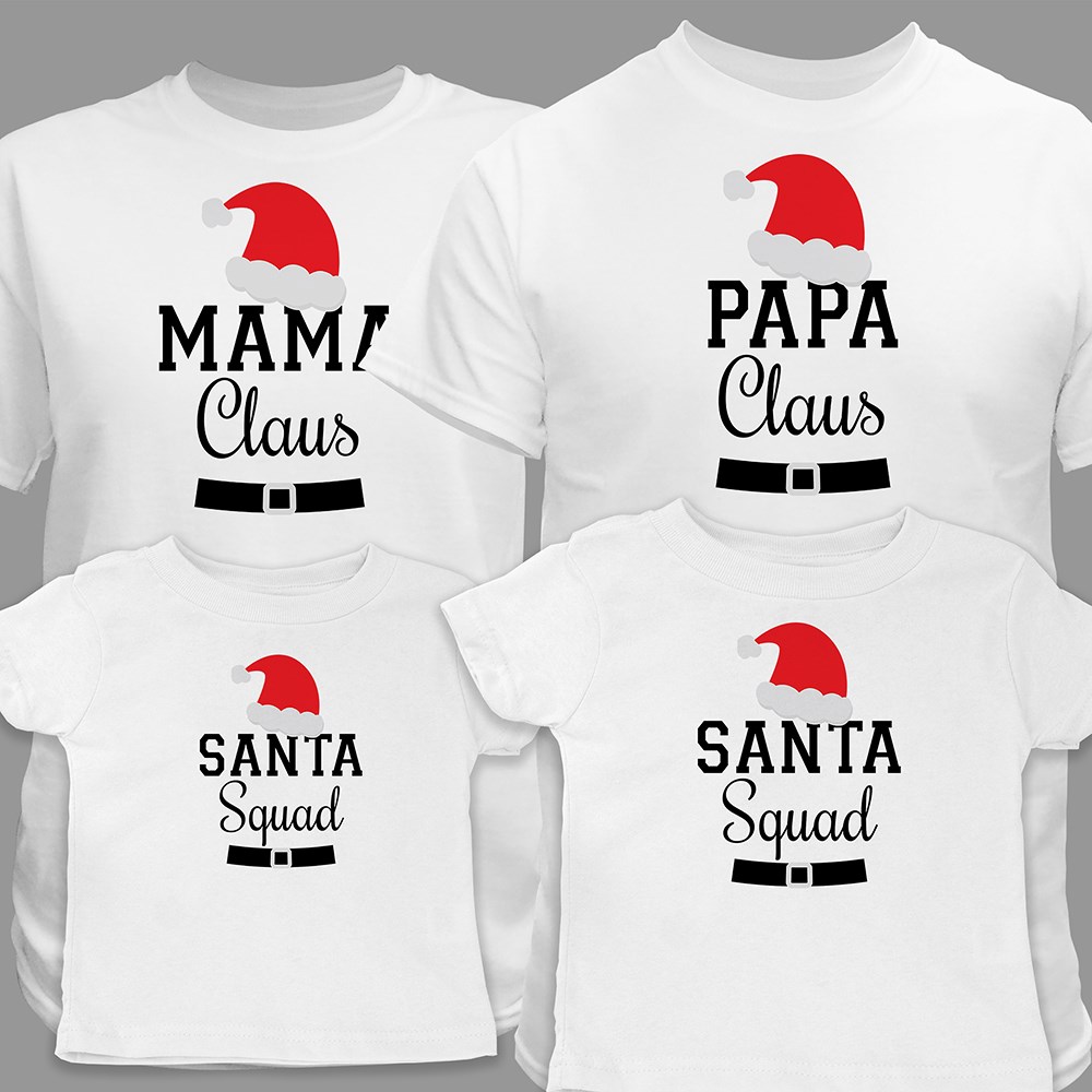 Personalized Family Santa T-Shirt