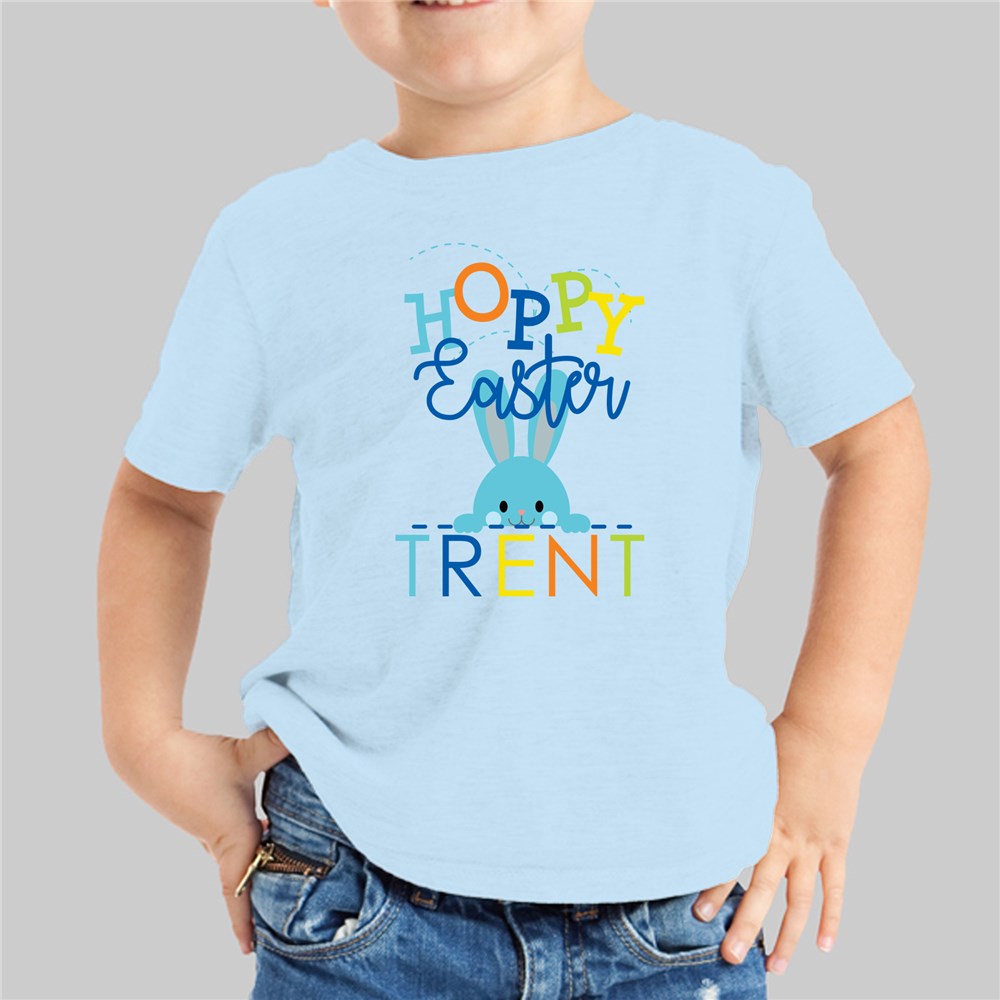 Personalized Hoppy Easter Youth T-Shirt 