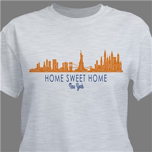 Personalized New York Skyline Word Art T-Shirt 321918X