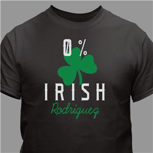 Custom Percent Irish Shirt