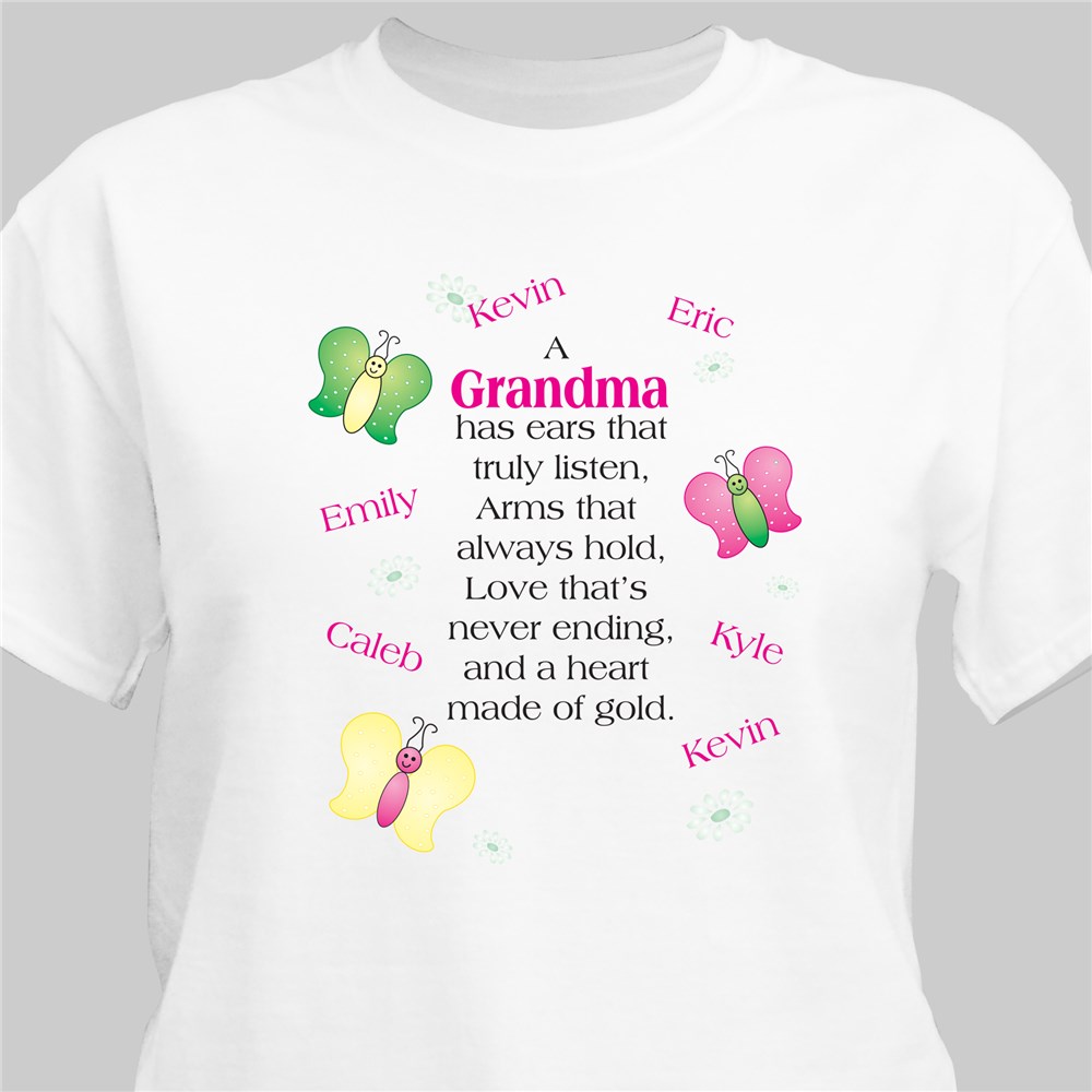 Made Of Gold Personalized Grandma Tshirt GiftsForYouNow