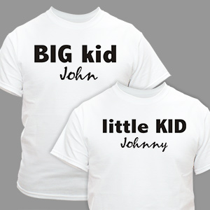 Big Kid Little Kid Personalized Shirt | GiftsForYouNow
