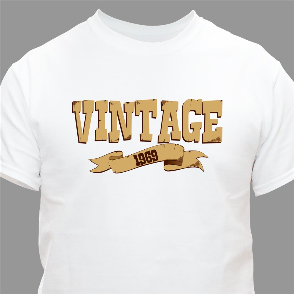 Vintage Personalized Birthday T-Shirt | Personalized T-shirts