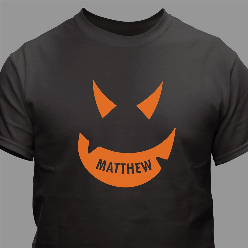 Pumpkin Face Halloween T-shirt | Personalized Halloween Shirts
