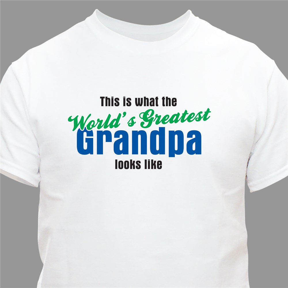 World's Greatest Personalized T-Shirt | Grandpa Gifts