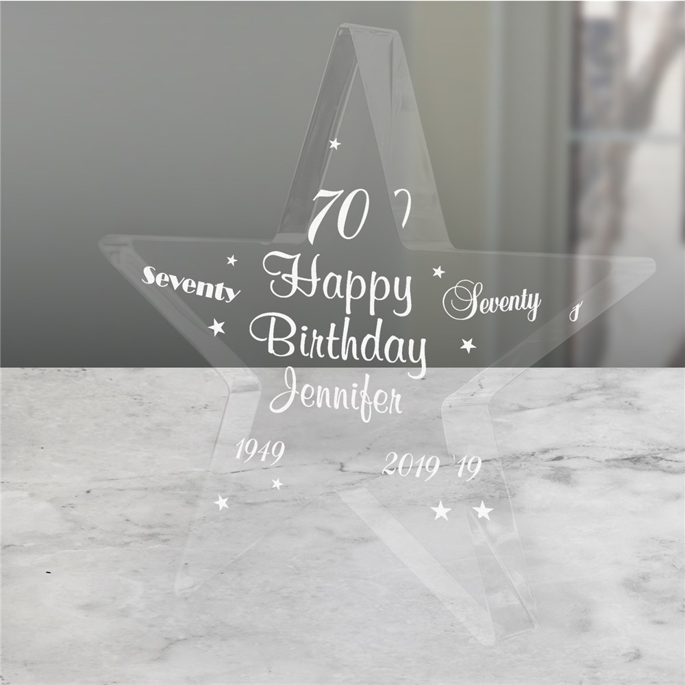 Personalized 70th Birthday Keepsake Engraved Gift GiftsForYouNow