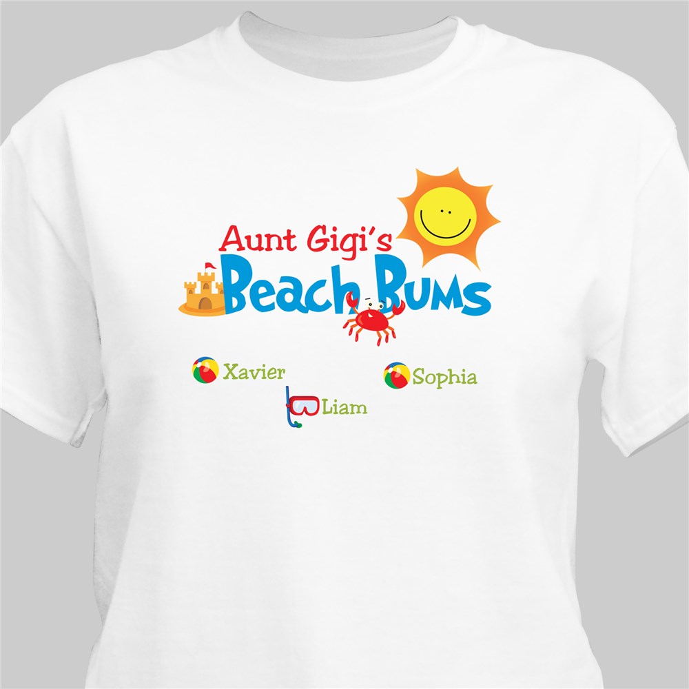 Beach Bums Personalized T-Shirt | Personalized Grandma Shirts