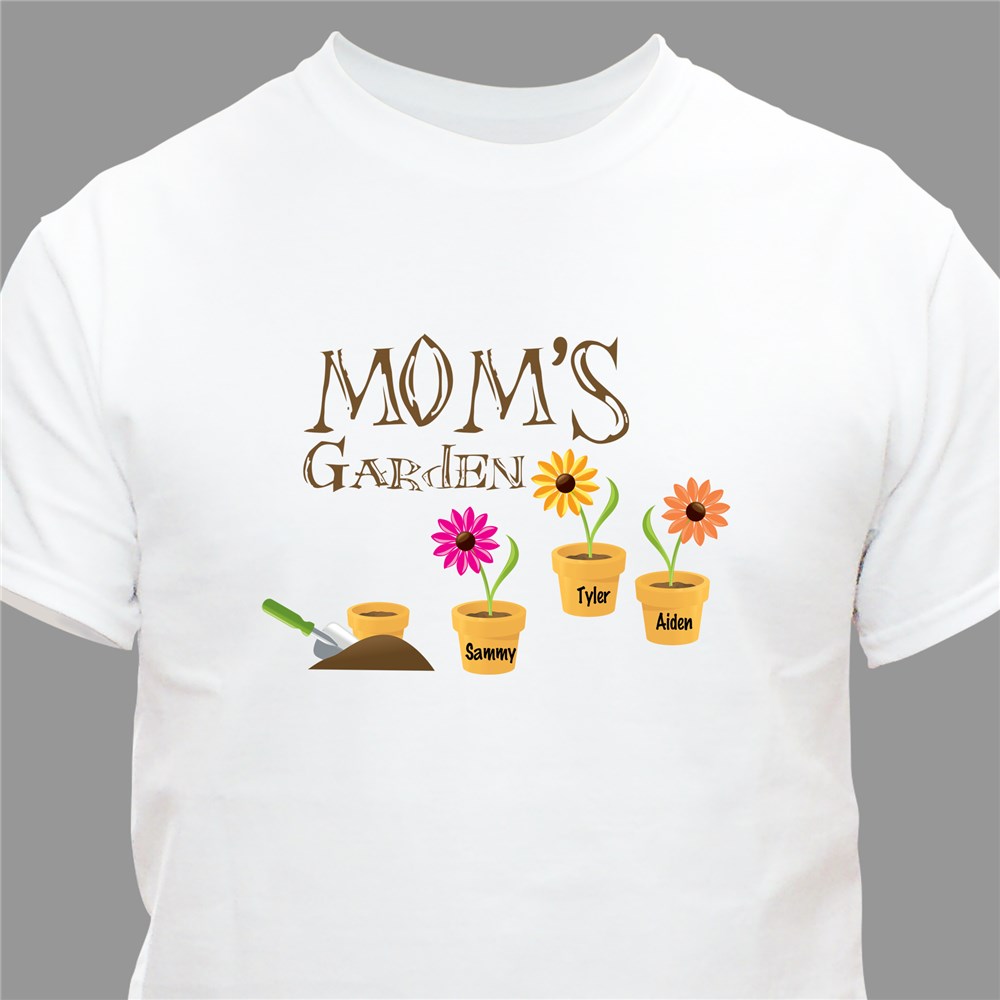 Personalized Grandma’s Garden Ring Spun T-Shirt 