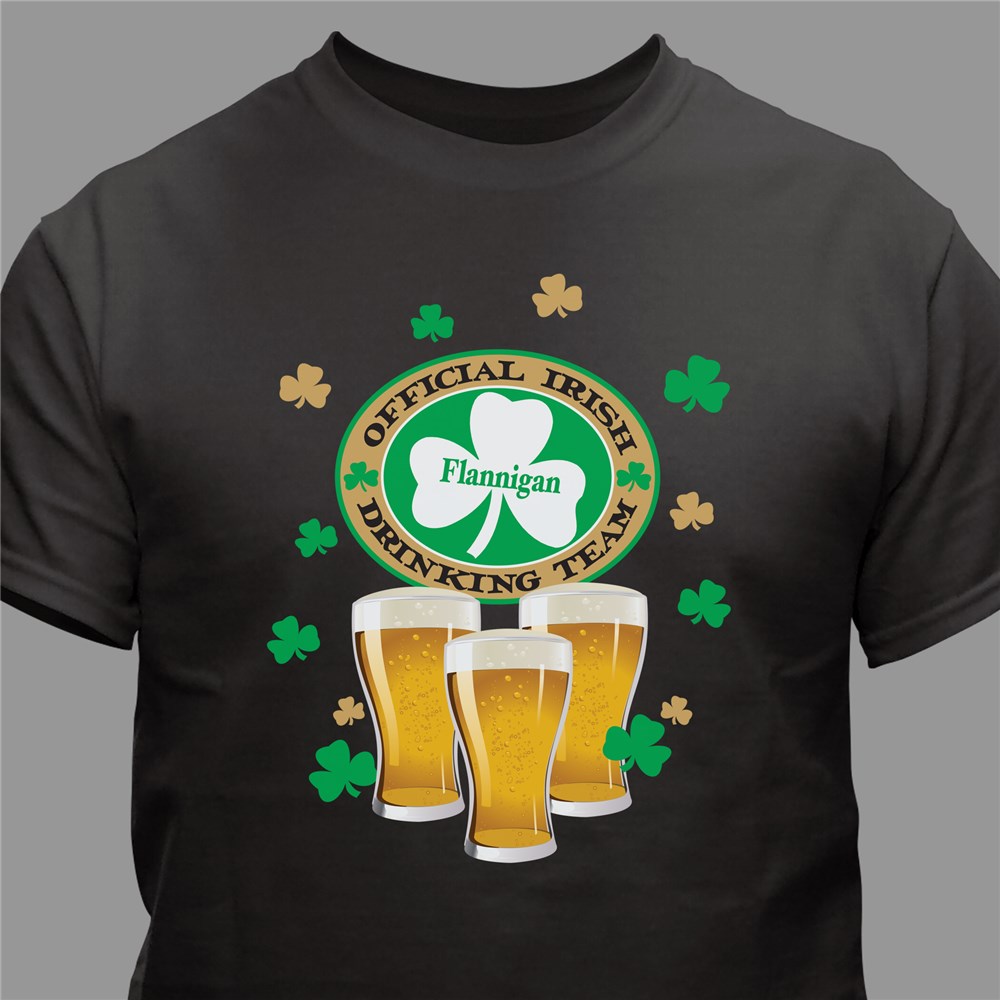 Personalized Shirt | Irish Drinking Team Shirts