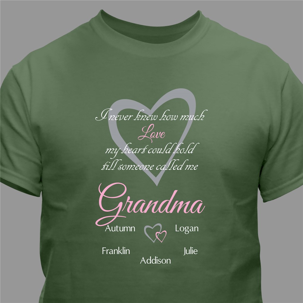 Personalized How Much Love Ring Spun T-Shirt 