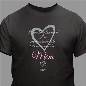 Personalized How Much Love Ring Spun T-Shirt 
