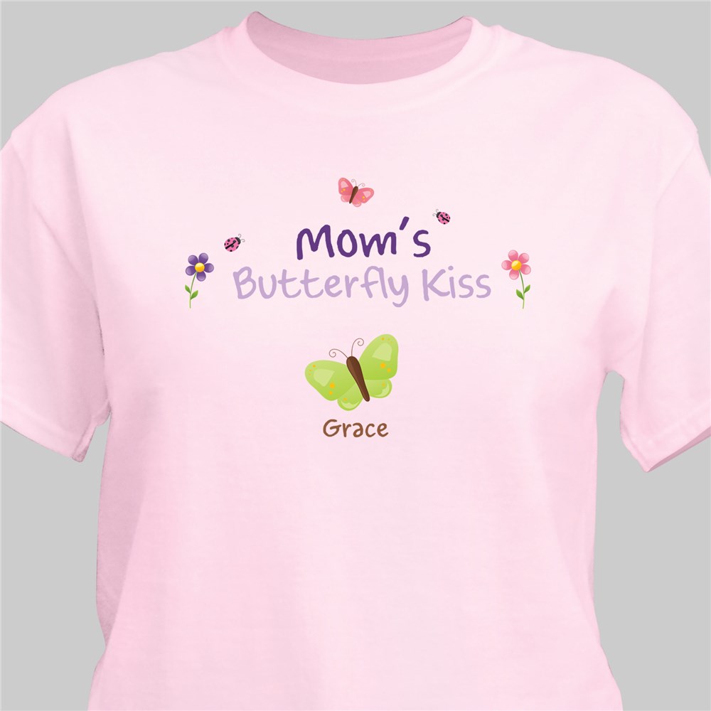 Butterfly Kisses Personalized T-shirt | Personalized Grandma Shirts