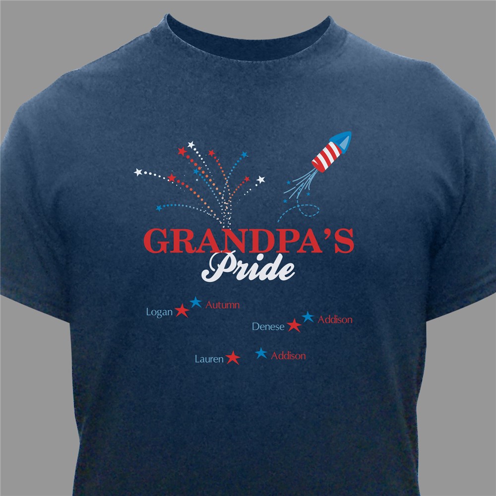 Red, White and Blue Pride Personalized T-Shirt | Personalized T-shirts