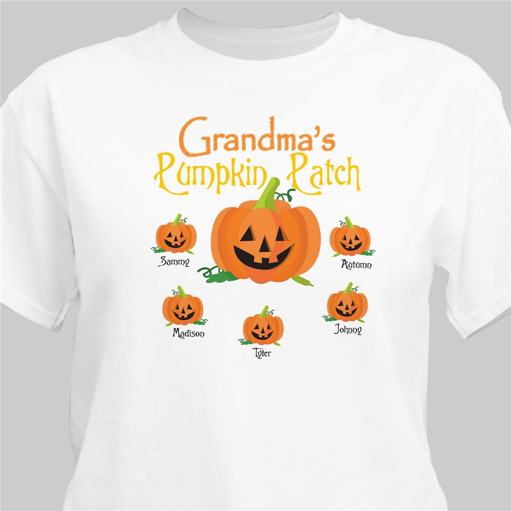 Pumpkin Patch Personalized Halloween Adult T-Shirt | Personalized Halloween Shirts