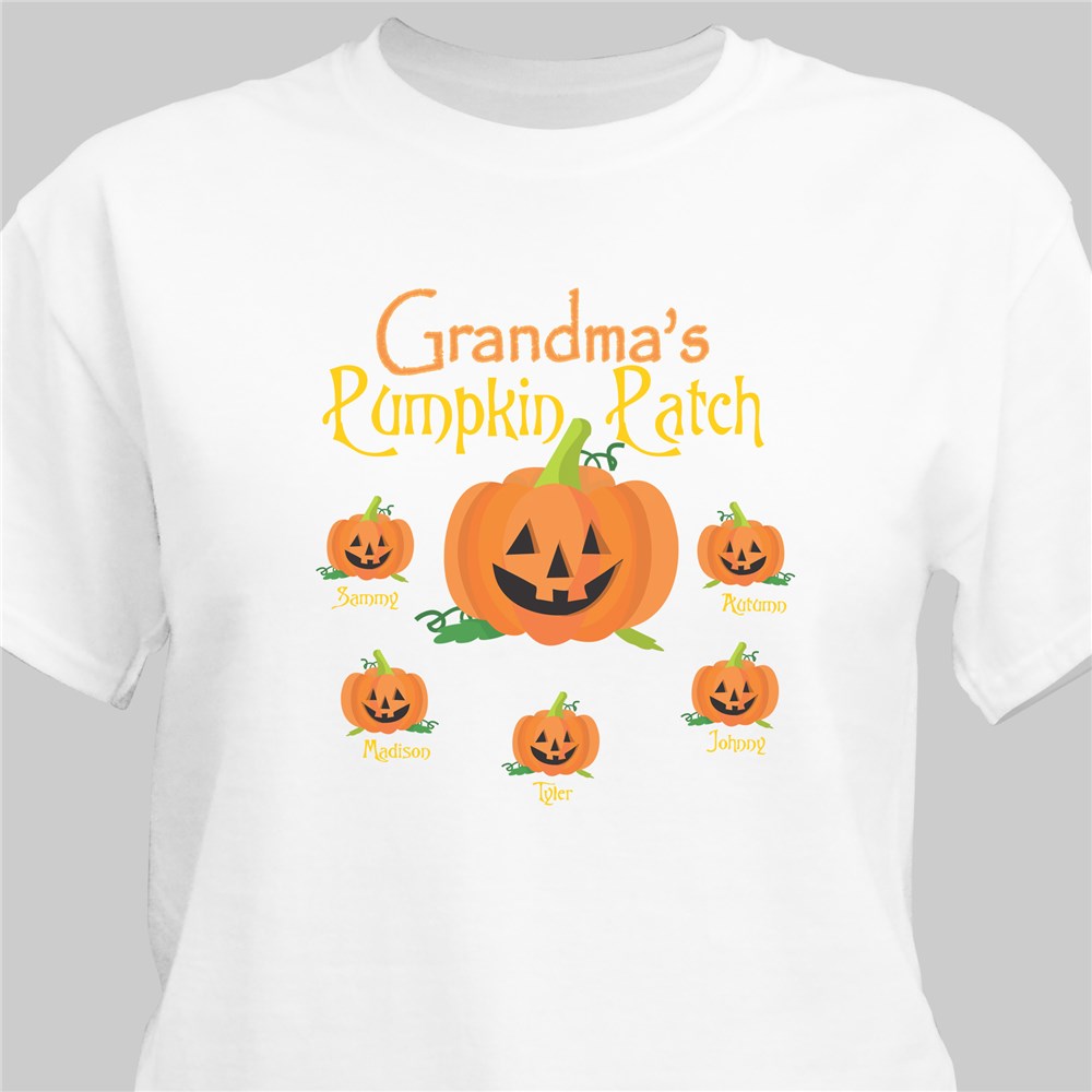 Personalized Pumpkin Patch White T-Shirt 315458X