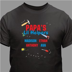 Personalized Lil' Helpers T-Shirt | Personalized Grandpa Gifts