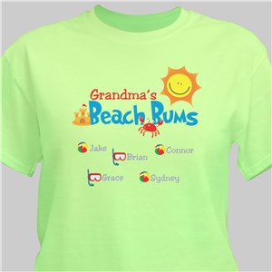 Personalized Beach Bums T-Shirt | Personalized Grandma Shirts