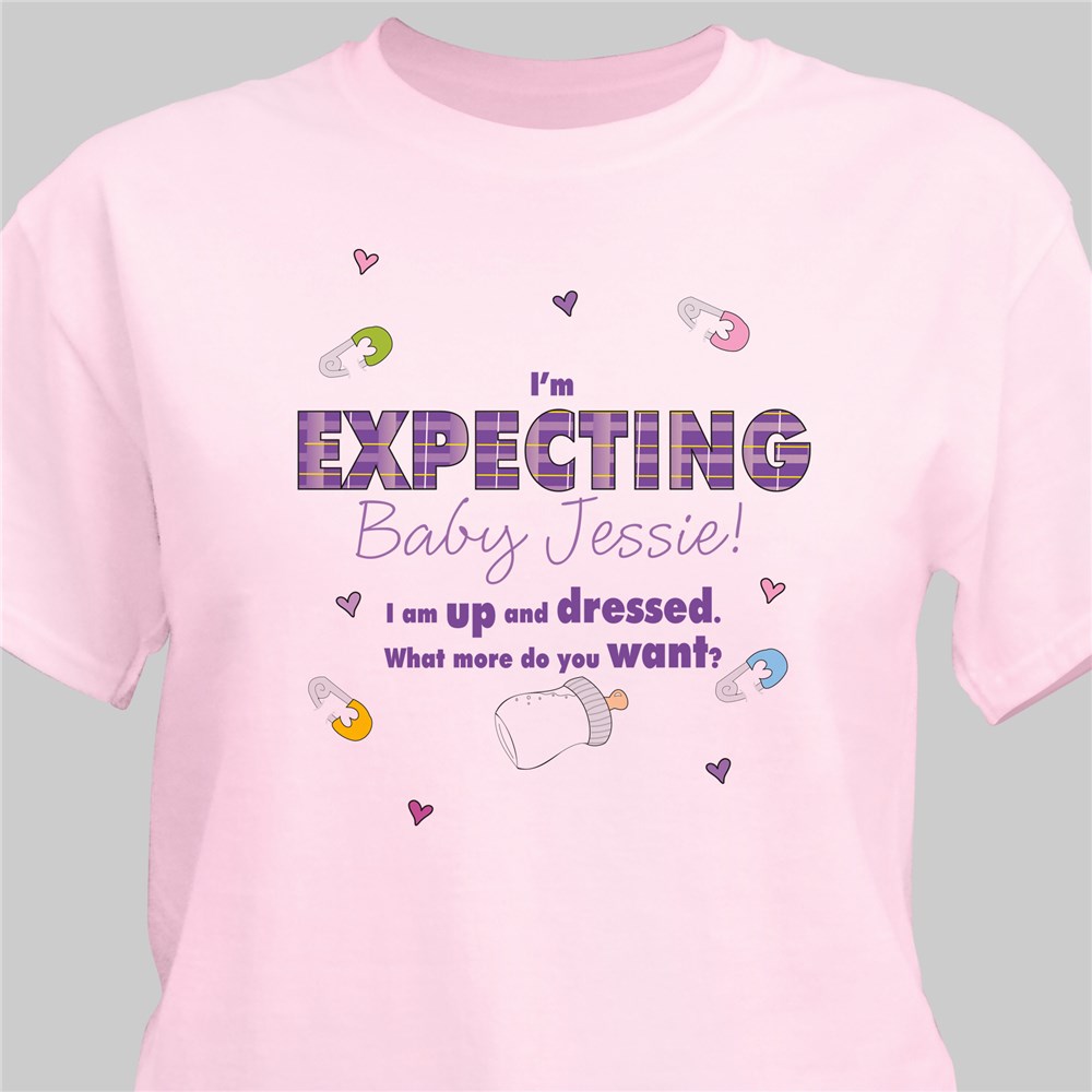 I'm Expecting Personalized Maternity Tshirt GiftsForYouNow