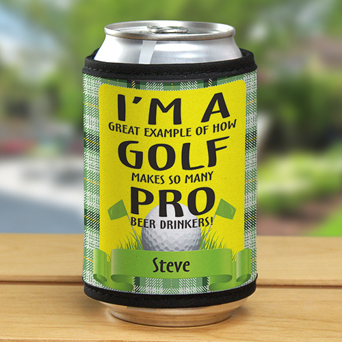 Personalized Pro Beer Drinkers Golf Can Wrap GiftsForYouNow