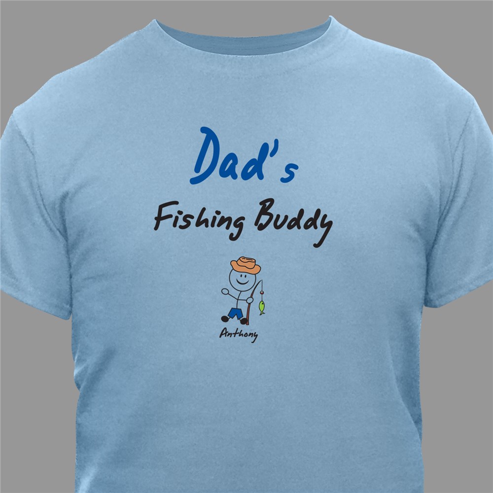 Personalized Fishing Buddies T-Shirt | Father's Day Presents For Grandpa