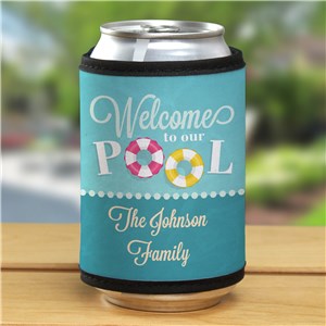 Personalized Welcome to Our Pool Can Wrap 343379