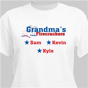 Firecrackers Personalized T-Shirt | Personalized Grandma Gifts